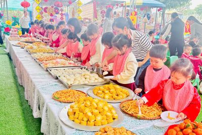 Một số hình ảnh bữa tiệc Buffet cho trẻ tại trường Mầm non