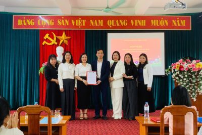 Hội nghị công bố Quyết định thành lập Chi bộ trường Mầm non Liêm Tuyền