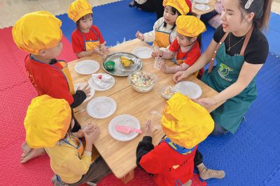 Sinh hoạt chuyên môn theo nghiên cứu bài học tháng 01/2026 của tổ Mẫu giáo